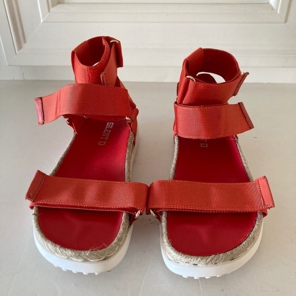 NWOT Silent D Anthropologie Trevor Gladiator Red Hook & Loop Strappy Sandals 36 - Picture 4 of 7